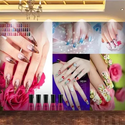 custom wallpaper mural 3D super beautiful beauty salon nail salon tooling wall romantic personality