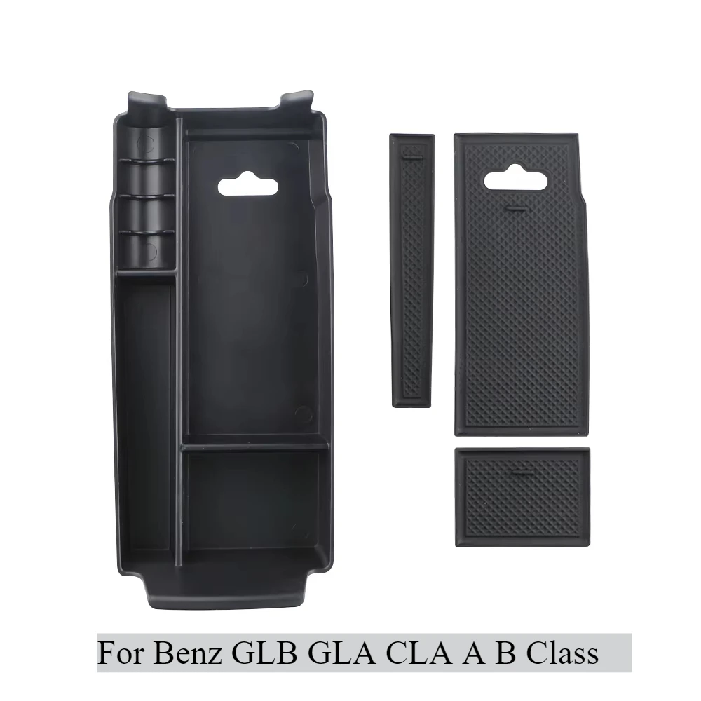 Scatola portaoggetti bracciolo per Mercedes Benz GLB GLA CLA AB Classe MB X247 H247 C118 W177 W247 AMG Supporto vassoio console centrale auto