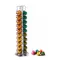 Argento 40 pezzi Porta capsule Nespresso Supporto rotante Scaffale girevole da 360 gradi