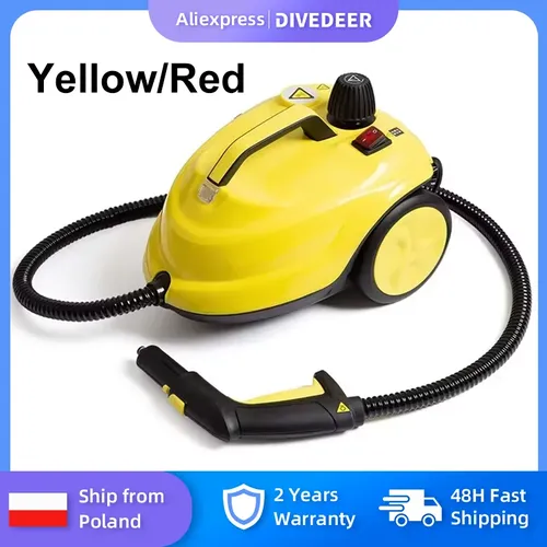 DIVEDEER Nettoyeur vapeur 2000W multifonctionnel haute température stérilisation et désinfection voiture intérieur sol cuisine
