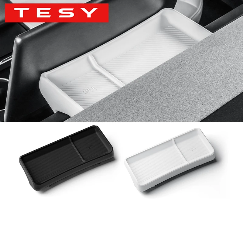 TESY per Tesla Nuovo Modello YL Y Juniper Launch Model 3 Highland: Scatola portaoggetti per schermo posteriore, Supporto per cruscotto, Porta fazzoletti, Vassoio ETC