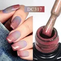 Mtssii 7ml changement AurorasThermal Base en caoutchouc Gel vernis à ongles nu violet paillettes étincelles longue durée manucure Art vernis