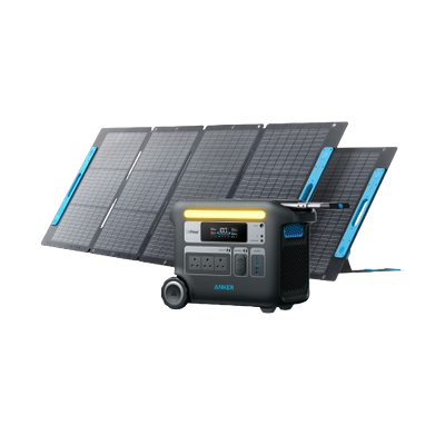 Anker SOLIX F2000 Solar Generator + 2× 200W Solar Panels