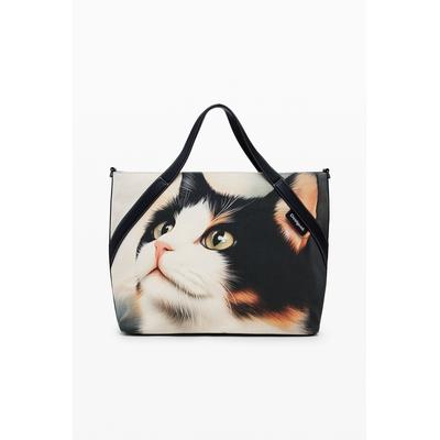 Large cat shopper bag