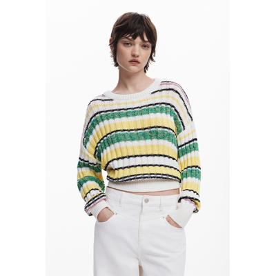 Colorful striped sweater