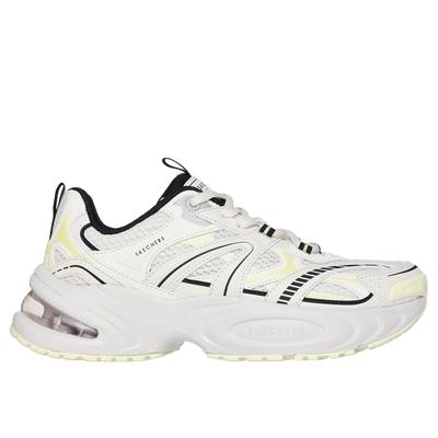Skechers Women's Uno Ryze - Scale Up Sneaker | Size 5.5 | Natural/Yellow | Synthetic/Textile
