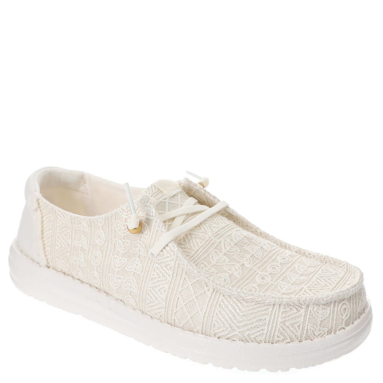 Hey Dude Wendy Crochet Lace - Womens 11 White Slip On Medium