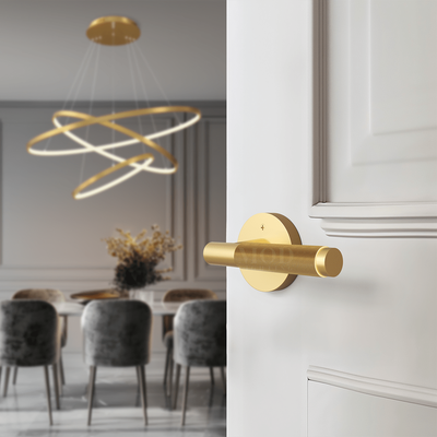 Carrington Modern Door Handle | Matte Black / Passage | MOD LIGHTING