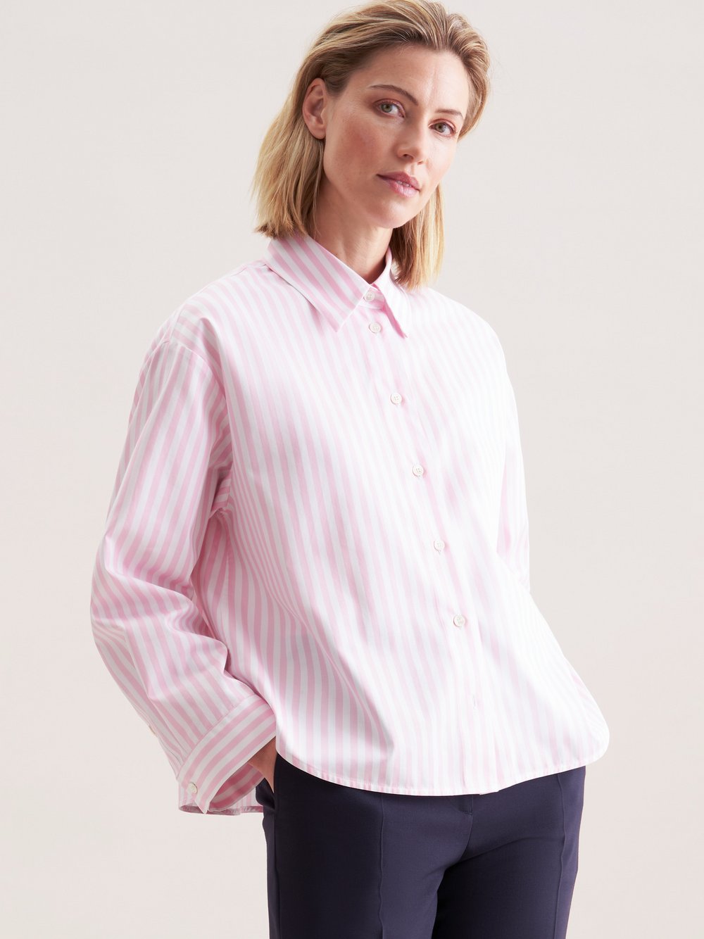 Seidensticker Stehkragenbluse Damen pink, 42 Image