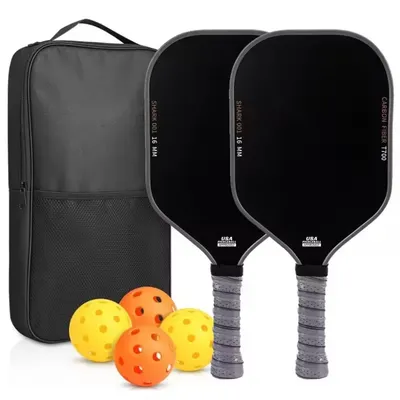 Pickleball-Paddel T700 Kohlefaser, mattierte Oberfläche, 16 mm, verbesserte süße Stelle, Steuerung und Leistung, rutschfester Griff, USAPA-konform Image