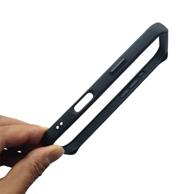 Black Silicone Bumper For iphone 16 Pro Max Plus15 14 13 12 Mini ShockProof Slim Frame Mobile Phone Case Black