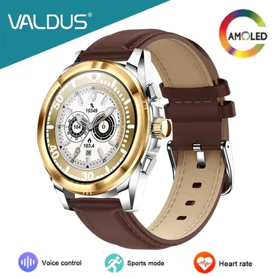 VALDUS VS45 Pro Smartwatch für Damen und Herren, voller Touch-AMOLED-Bildschirm, Bluetooth-Anruf, Image