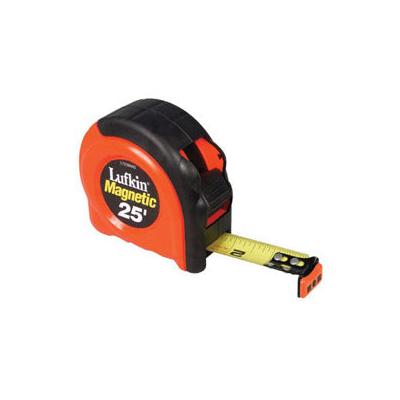 Cooper Hand Tools 700 Series Power Tape, 25 ft x 1 in, SAE, Single Sided, Orange (182-L725MAG) Each