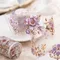 1Roll Loop Stickers Office School PET Supplies Baroque Tape Retro Material Adhesives Handbook Floral