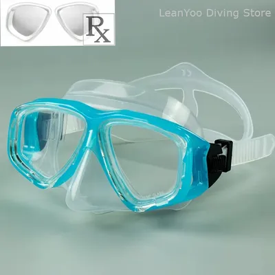 Optical Tempered Glass Diving Goggles Corrective Swimming Mask for Short-Sighted Swimmers Power