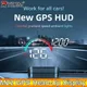 AD Head Up Display Proiettore per parabrezza M22 GPS per auto HUD Tachimetro GPS digitale universale Km/h Proiezione LCD sulla velocità dell'auto in vetro