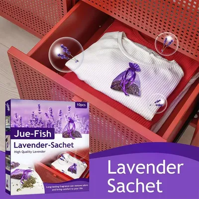 10Pcs/Box Lavender Sachet Fresh Air In Cabinet Fresh Smell Bag Flower Printing Mildew And Mothproof