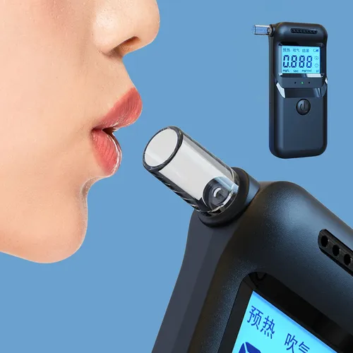 Alcootest numérique d'alcool avec 5 embouts, affichage LCD, alcoolomètre Portable pour usage