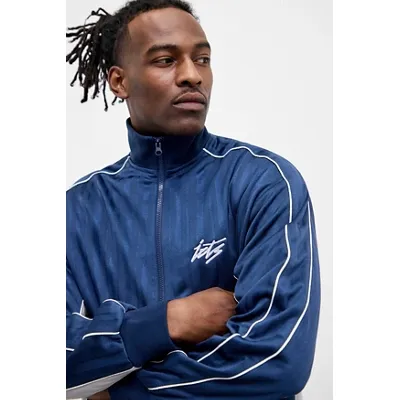 iets frans. Navy Tricot Track Top - Navy M at Urban Outfitters