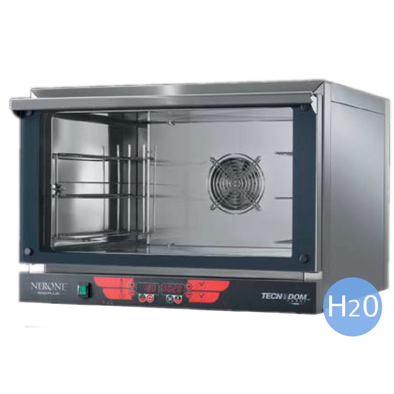 Umluftofen Tecnodom FED03NEPSV-PLUSH2O - 3 Backbleche GN1/1 oder 60x40 cm - Digital - Kipptür Image