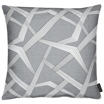 Kissenhülle APELT "Domino", grau, B:46cm L:46cm, Polyester, Viskose, Polyester, Kissenbezüge Image