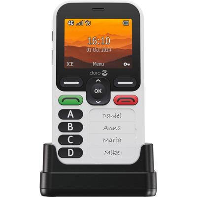 DORO Handy "Leva X10", weiß, B:9cm H:5,5cm T:19cm, Mobiltelefone