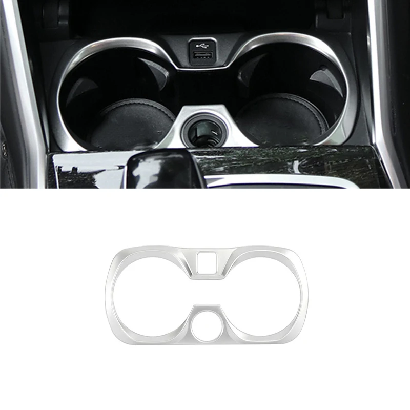 Mittel konsole Wasser becher halter Rahmen Dekoration Abdeckung Verkleidung für BMW 3er G20 2015-2017 Auto Styling Innen zubehör Image