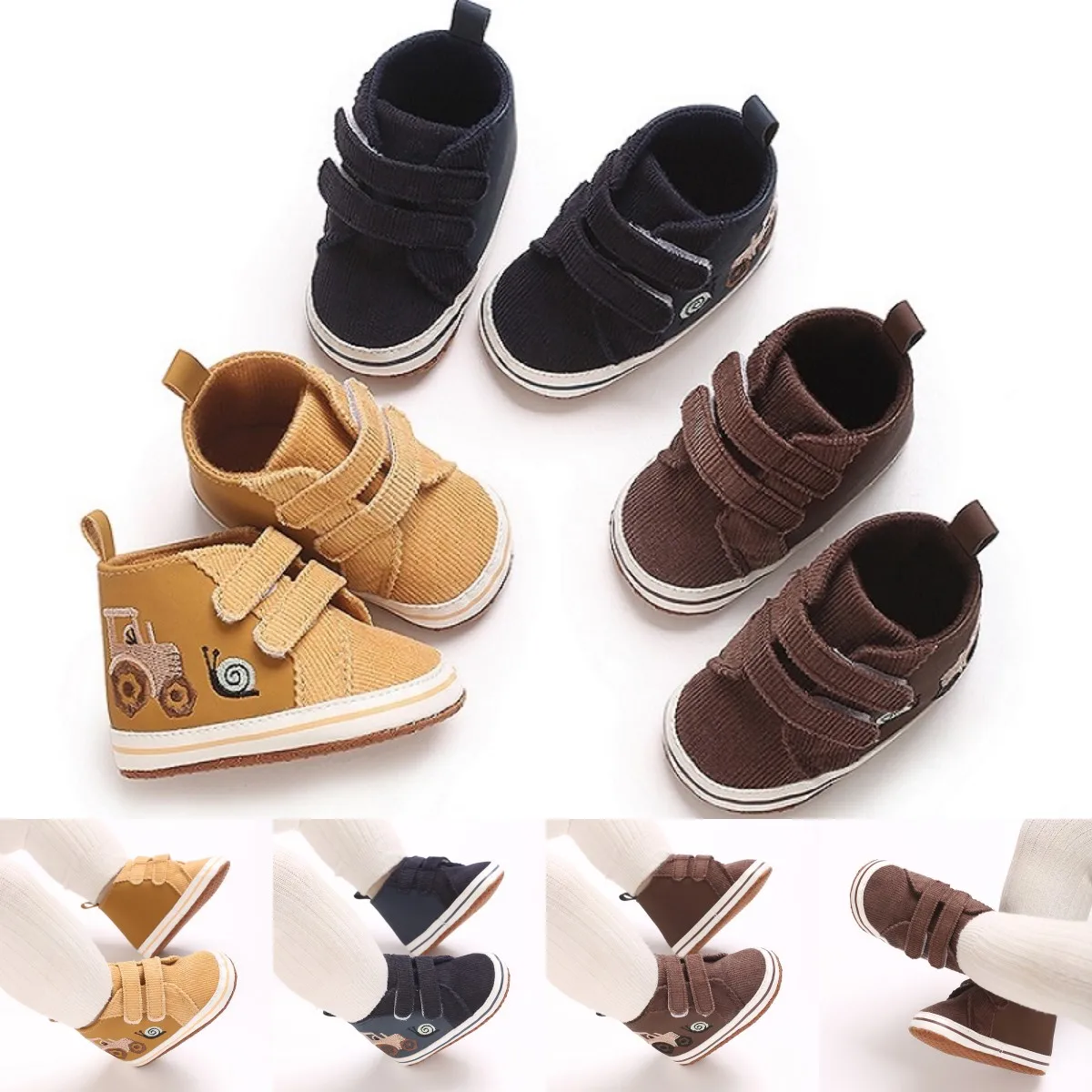 0-18 Months Fashion splicing casual shoes Baby Shoes For Newborns Toddlers Children Canvas Casual Sports Shoes