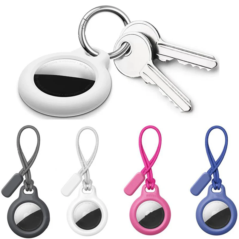 Schutzhülle für Apple Airtags, weiche Silikonhülle für Apple Air Tag Locator Tracker, Anti-Verlust-Gerät, Schlüsselanhänger, Schutzhülle Image