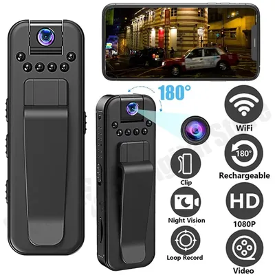 HD 1080P WiFi Mini Tragbare Kamera Digital Video Recorder Polizei Bodycam Infrarot Nachtsicht Miniatur Camcorder Smart Home