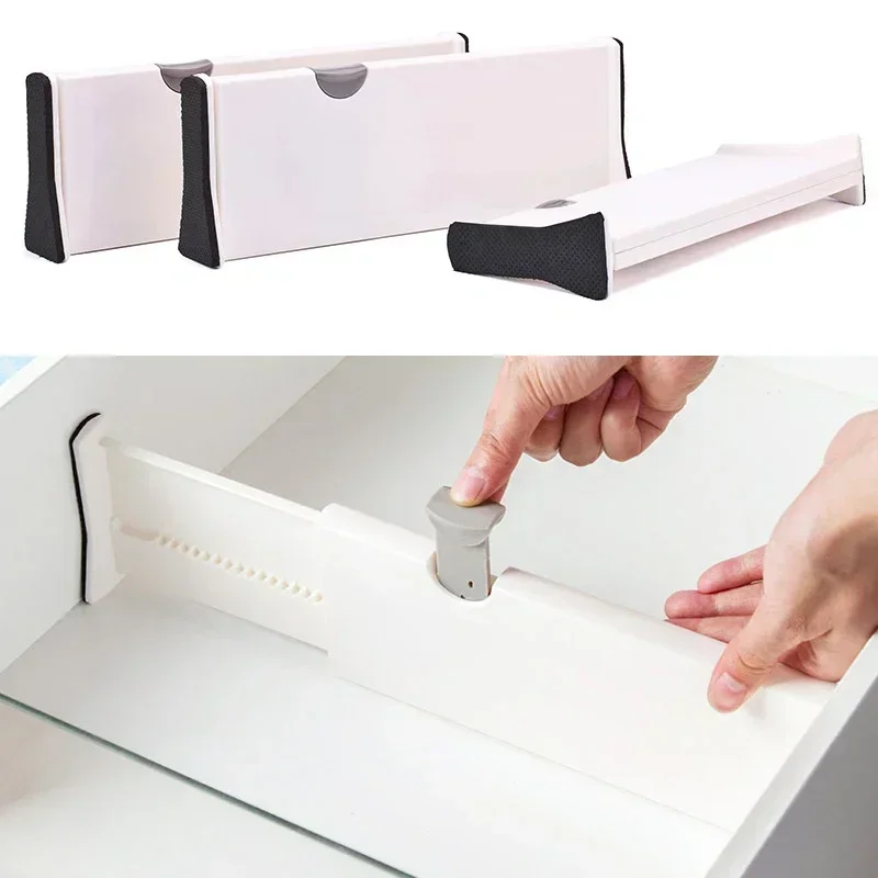Schublade Teiler Organizer Einstellbare Lagerung Versenkbare Schublade Partition Halter Haushalt Schindel Küche Organizador Image