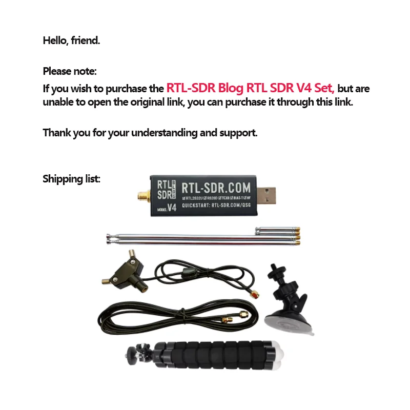 RTL V4 Se, Software Defined Radio mit Mehrzweck-Dipolantenne Image