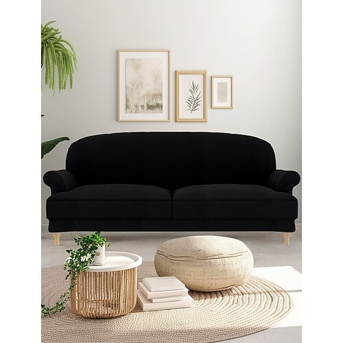 Sofabezug einfarbig gesteppte Samt-Schonbezüge Essebodacover Litb Prime Cover Image