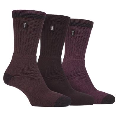 Herren Walking Boot Socken | Jeep Luxury Terrain Socken | Atmungsaktiv gerippt Design Freizeit Socken, Ideal für Wandern und Walking - Braun / Erde Image