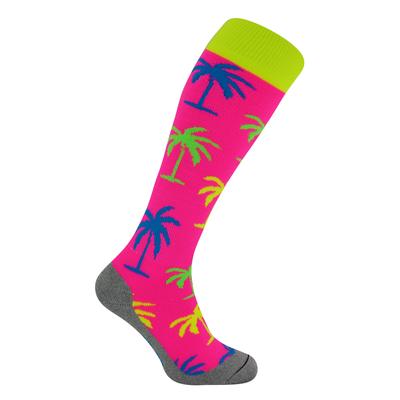 Hockeysocken mit farbenfrohen, coolen, lustigen und witzigen Designs | Hingly | Herren & Damen | Ideal für den Sport - Palm Tree Image