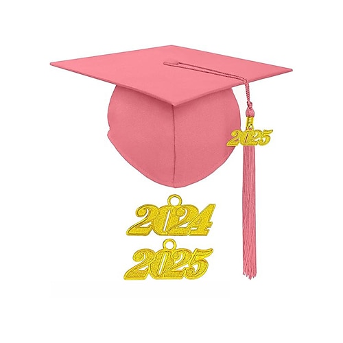 2025 matte Graduierungskappe mit 2025 Quaste für Erwachsene High School und Bachelor Master Image