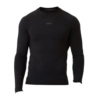 Björn Borg - Mens Seamless Running Langarm T-Shirt- Schwarz