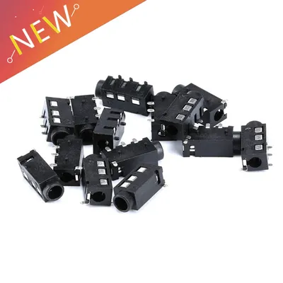 10PCS 3.5mm jack Female Audio Connector 4 Pin DIP Headphone Jack Socket PJ-320A PJ320A Audio