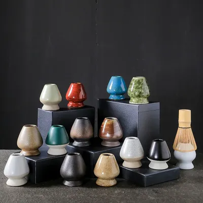 Multiple styles Ceramic Matcha Holder Matcha Whisk Stand Chasen Holder for Japanese Green Tea Whisk