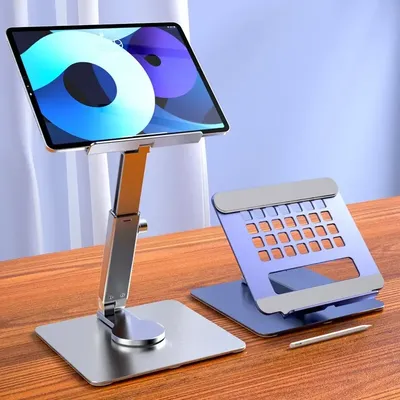 Universal Aluminum Alloy Portable Tablet Holder For iPad Air Pro Mini Tablet Stand Mount Adjustable