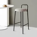Sgabello da bar moderno rotondo Sedia alta impilabile Sgabello da bancone minimalista per scrivania cassiere Sgabelli da pub eleganti per cucina o bar