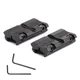 Base di montaggio adattatore per cannocchiale da 2 pezzi da 11 mm a coda di rondine da 20 mm Convertitore per montaggio su guida Picatinny Weaver da 9,5 mm -10 mm a coda di rondine