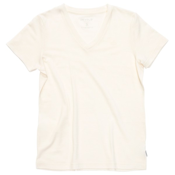 Devold - Women's Premium V-Neck - Merinoshirt Gr L weiß