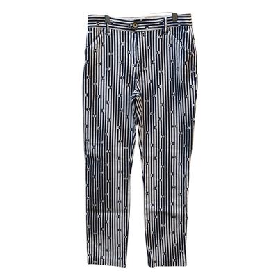 Anthropologie Pants & Jumpsuits | Anthropologie Striped The Essential Slim Pants Size 2 Nautical Fisherman | Color: Red | Size: 2