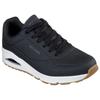 Sneaker SKECHERS "UNO-STAND ON AIR", Herren, Gr. 47,5, schwarz-weiß (schwarz, weiß), Lederimitat, sportlich, Schuhe, Plateausneaker, Keilsneaker mit Memory Foam