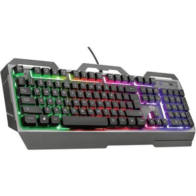 TEMU Gaming Gxt 856 Metal Led Gaming Keyboard, German Layout, Illuminated Keyboard With Anti , 12 Media Keys, Switch, Pc/laptop Black Image