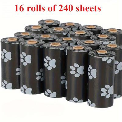 TEMU 450 Bags/30 Rolls Of Extra Thick Leak-proof Dog Poop Bags, Suitable For Outdoor , Pet Waste Bags, Suitable For Cleaning Small And Large Pets, Including Rabbits Image
