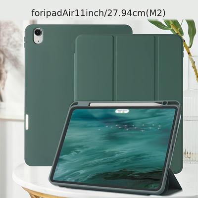 TEMU 1pc Tpu Hybrid Case For 11-inch (m2) 2024, Adjustable Stand, Auto Sleep/wake, Smart , Pen Slot, Honeycomb Cooling, Simple/ Protective Cover