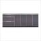NewAge Outdoor Kitchens Aluminum Slate 4-Piece Outdoor Kitchen Set with Countertops and Covers