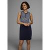 Sommerkleid KANGAROOS, Damen, Gr. 50, N-Gr, blau (marine, weiß), Rippware, Obermaterial: 100% Baumwolle, unifarben, gestreift, casual, sehr figurbetont mini, Rundhals, Kleider, aus Rippware, Mini-Länge